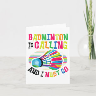 Carte Badminton Appelle Badminton