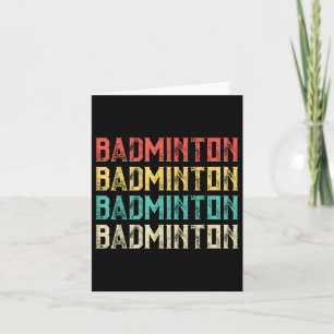 Carte Badminton, Badminton Vintage rétro