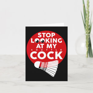 Carte Badminton Battledore Funny Shuttle T Shirt