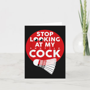 Carte Badminton Battledore Funny Shuttle T Shirt