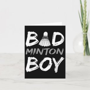 Carte Badminton Boy - Love Badminton Bad Minton Boy Men