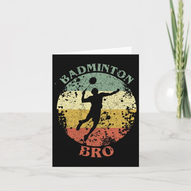 Carte Badminton Bro Vintage Badminton Brother (Devant)