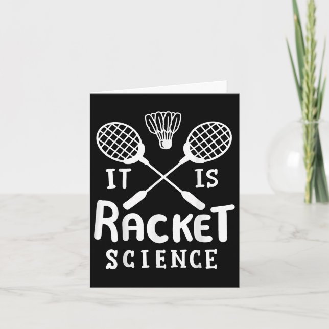 Carte Badminton C'Est La Science Des Raquettes (Devant)