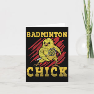 Carte Badminton Chick