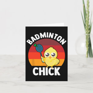 Carte Badminton Chick Badminton Player Navette Sports Sm