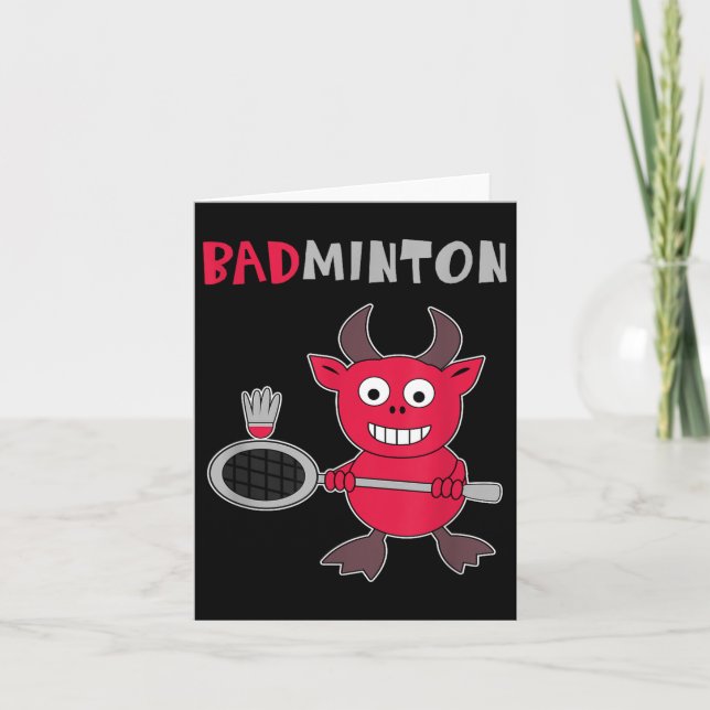 Carte Badminton Devil Badminton Player Navette Sports Sm (Devant)