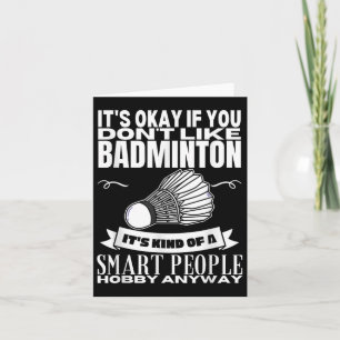 Carte Badminton Est Pour Les Gens Intelligents Navette F