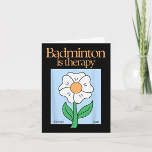 Carte Badminton Est Thérapeutique Racket Sport Stress Re
