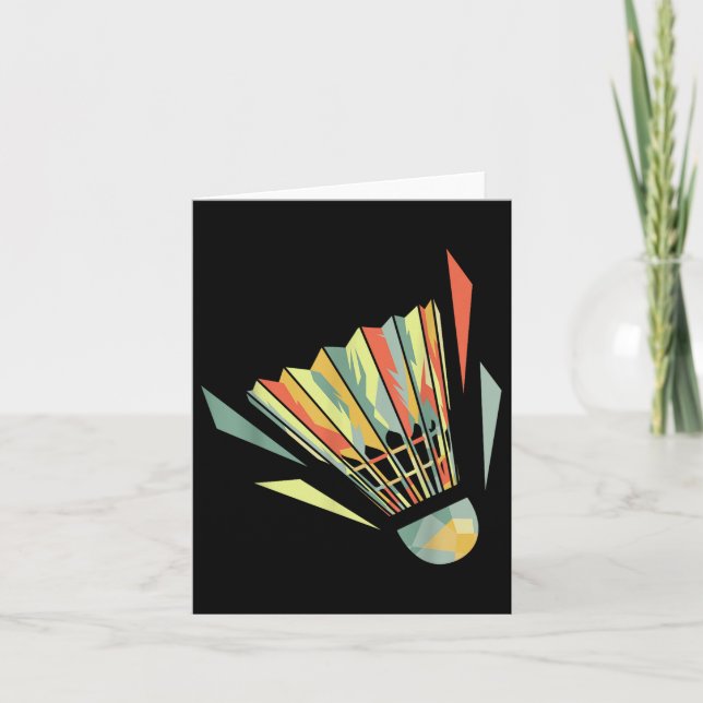 Carte Badminton Et Navette (Devant)