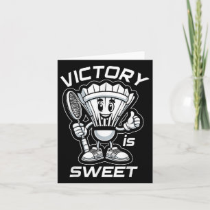 Carte Badminton Forever Cartoon Shuttle Et Racket Graphe