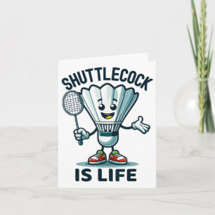 Carte Badminton Forever Cartoon Shuttle Et Racket Graphe