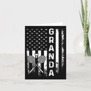 Carte Badminton Granda American Flag Vintage Christmas X