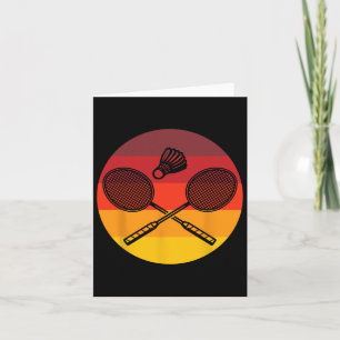 Carte Badminton Graphic Badminton Player Navette Sports