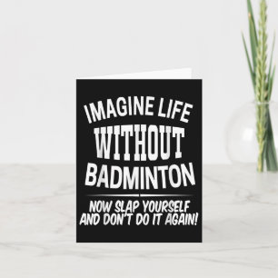 Carte Badminton Hommes Et Femmes Joueur Birdie Enfants