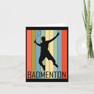 Carte Badminton - Joueur de Badminton