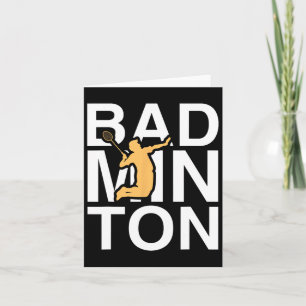 Carte Badminton Joueur de Badminton