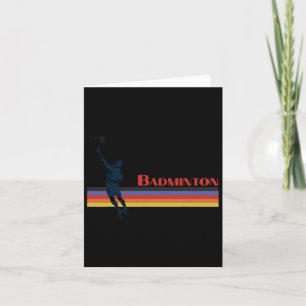 Carte Badminton les années 70 Rétro Et Fête Des Années 8