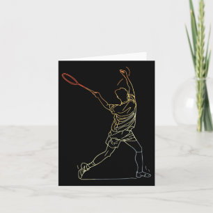 Carte Badminton Ligne Art Sports d'intérieur 