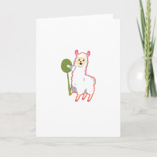 Carte Badminton Llama