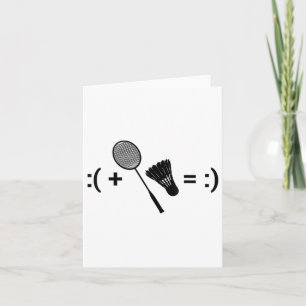 Carte Badminton Love Shuttle Racquet Sport Badminton