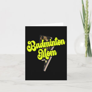 Carte Badminton Maman Leopard Bolt Thunder Sports Vintag