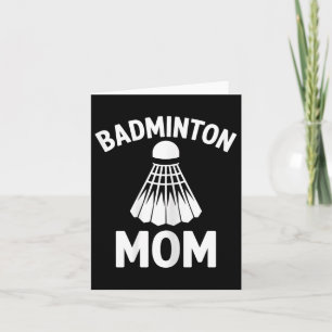 Carte Badminton Maman Shuttle Funny Badminton
