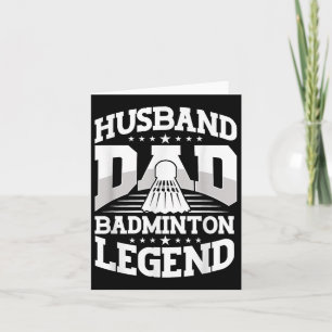 Carte Badminton, Mari Papa Badminton Légende Navette Fa