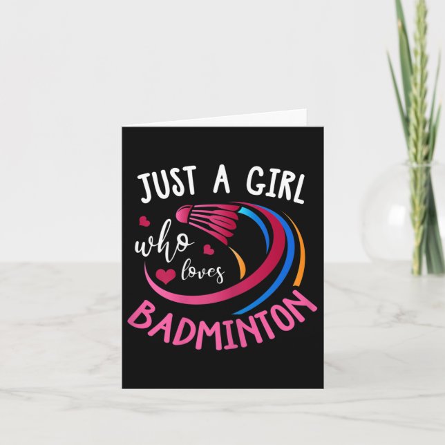Carte Badminton me donne vie Citation Badminton (Devant)