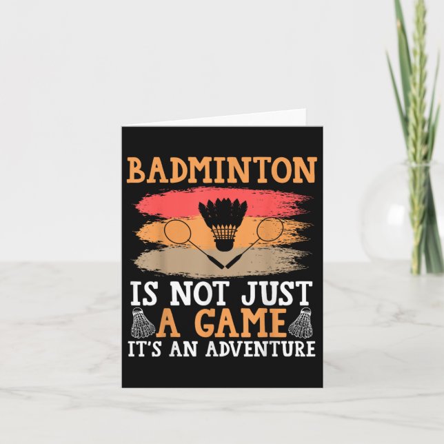 Carte Badminton navette  (Devant)