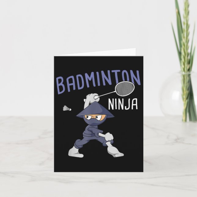 Carte Badminton Ninja Kids Shuttle Boy Badminton (Devant)