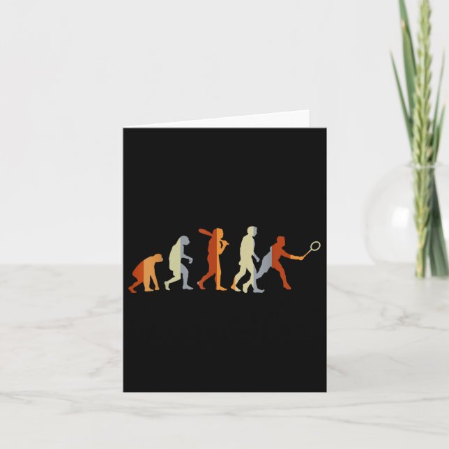 Carte Badminton Player Évolution des cadeaux sportifs Ba (Devant)