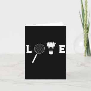 Carte Badminton Player Racket Sports Shutting Funny Badm