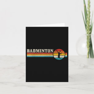 Carte Badminton Player Vintage Badminton