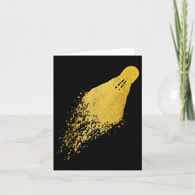 Carte Badminton Player Vintage Badminton (Devant)