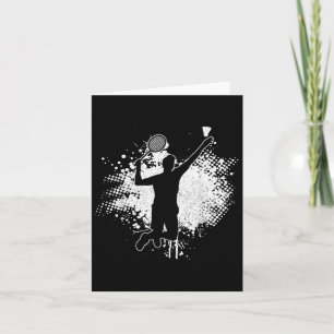 Carte Badminton Player Vintage Badminton