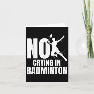 Carte Badminton Racket No Cry Navette Joueur Badminto