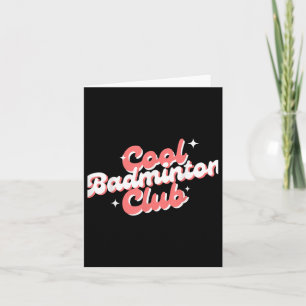 Carte Badminton Racket Shuttle Sports Club Joueur