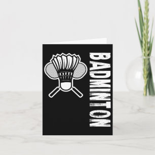 Carte Badminton sportif