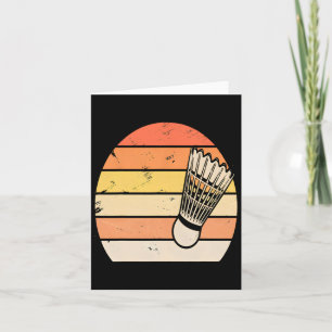 Carte Badminton Sunset Retro
