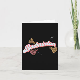 Carte Badminton Super Et Navettes Amusants