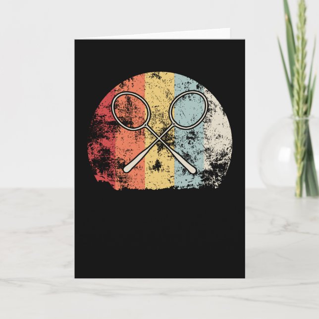 Carte Badminton vintage (Devant)