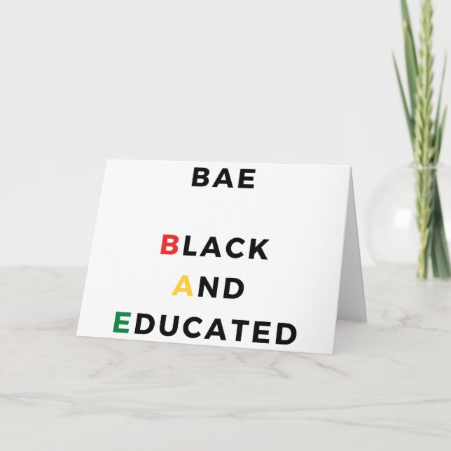 Carte BAE Graduate (Devant)