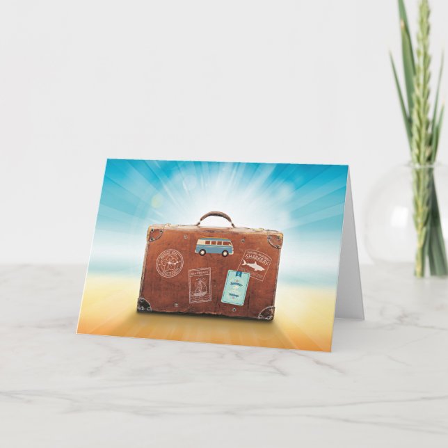 Carte Bagages...emballé et prêt à partir, (Devant)