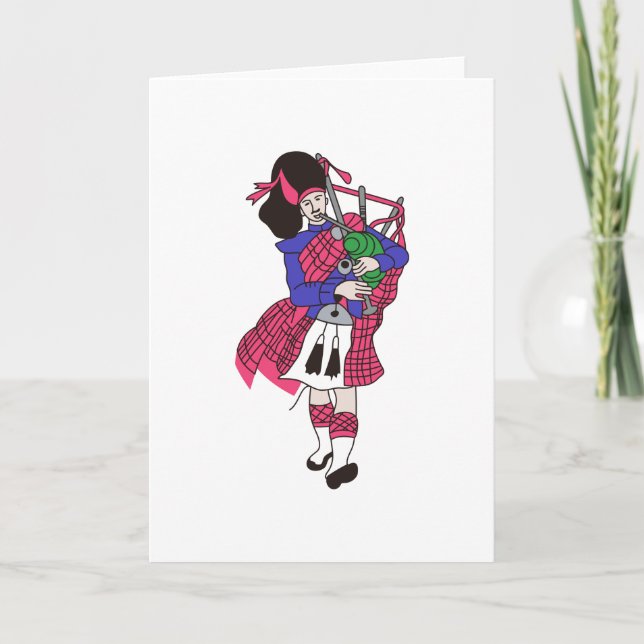 Carte Bagpiper (Devant)