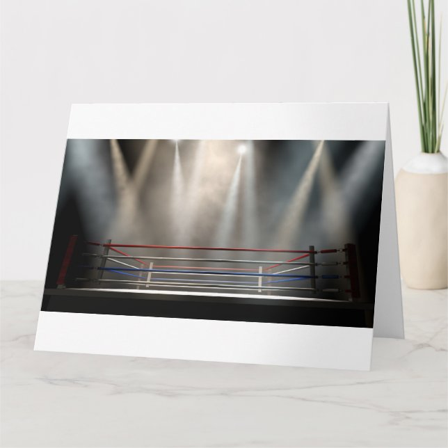 Carte Bague de boxe tachetée foncée (Devant)