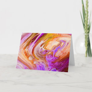 Carte Bague rose orange pour plastique fluide acrylique