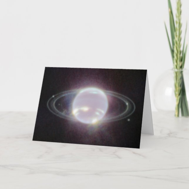Carte Bagues JWST de la planète Neptune (Devant)