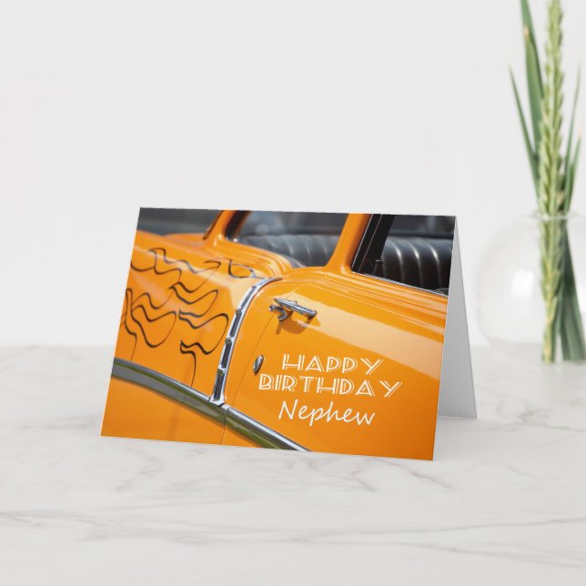Carte Baguette chaude, Joyeux anniversaire Nephew. (Devant)