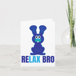 Carte Baguettes de crosse amusantes Bunny de Pâques Funn