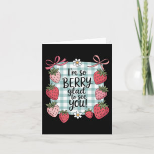 Carte Baie ravie de voir le professeur Mignonne fraise d